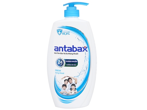 Sữa tắm bảo vệ da kháng khuẩn Antabax 550ml, 1 thùng = 12 chai