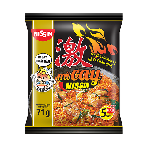 Gói mì cay Nissin vị gà cay, vị phô mai, vị trứng muối [MÌ CAY HÀN QUỐC]