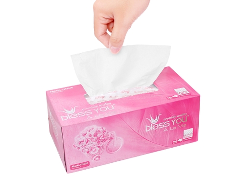 Giấy lụa hộp rút Bless You À La Vie 2 lớp hộp 180 tờ