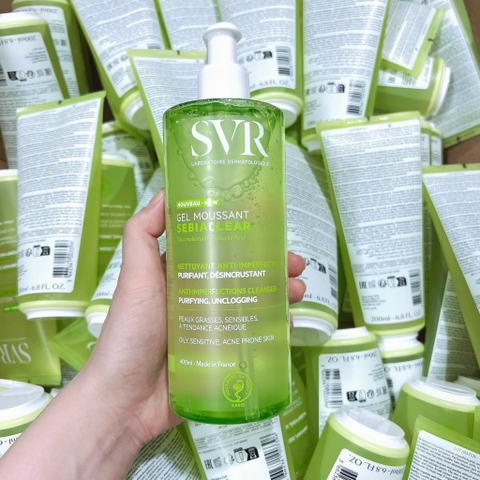 [Bill Pháp] Gel rửa mặt SVR Sebiaclear Gel Moussant 400ml