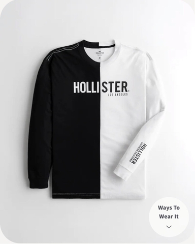 Áo thun nam Hollister Oversized Logo Graphic Tee