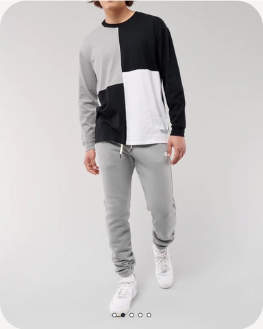 Áo thun nam Hollister Oversized Colorblock T-Shirt