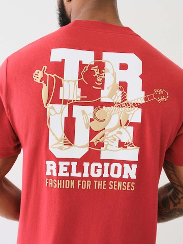 [ TRUE RELIGION ] CUTOUT BUDDHA LOGO TEE