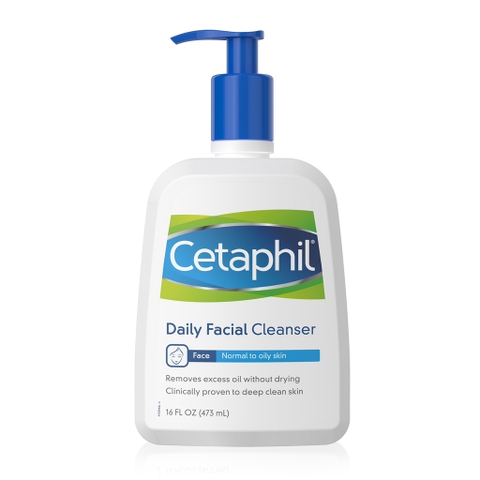 Sữa rửa mặt Cetaphil Daily Facial Cleanser for Normal to Oily Skin, 16 fl oz
