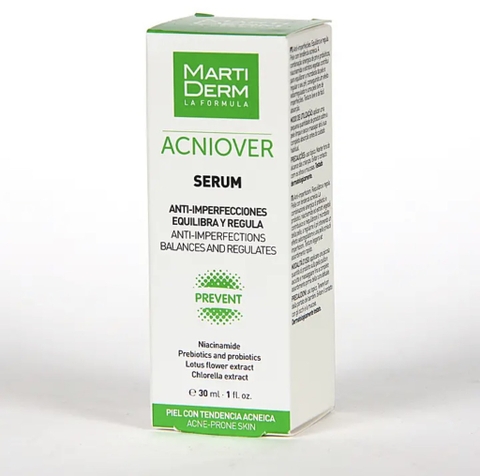 Tinh chất giảm mụn & kiểm soát nhờn - Martiderm Acniover Serum Anti-blemish 30 ml