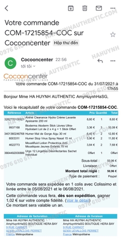 Dung dịch xịt mũi ngăn virut Humer Stop Virus Nasal Spray 15ml