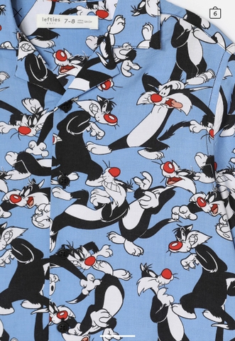 SILVESTER LOONEY TUNES © &™ WARNER BROS PRINT SHIRT