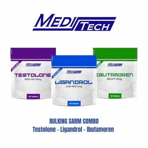 COMBO BULKING SAR.M 4: 1 TESTOLONE + 1 LGD + 1 MK677 | MEDITECH