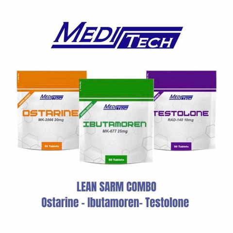 COMBO LEAN SAR.M: 1 OSTARINE + 1 MK677 + 1 TESTOLONE - MEDITECH