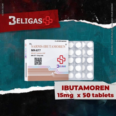 MK677 BELIGAS MEDICAL (IBUTAMOREN) 15MG/TAB x 50tabs