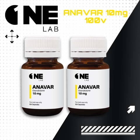 ANAVAR (Oxandrolone) 10mg 50tabs x 2 lọ- OneLab
