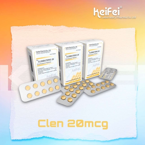 CLEN (Clenbuterol) 20mcg x 100tabs - Keifei