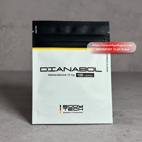 DBOL (DIANABOL 10MG) ZIP 100 TABS - BODYTECH
