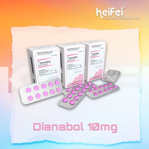 DBOL (Dianabol) 10mg/tab, 1 hộp 100 tabs - KEIFEI