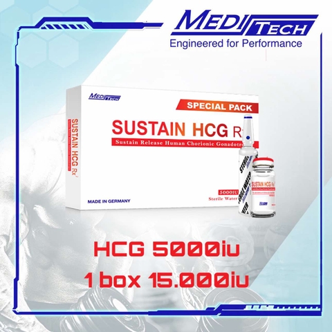 SUSTAIN HCG - 15000IU, HỘP 3 LỌ - MEDITECH