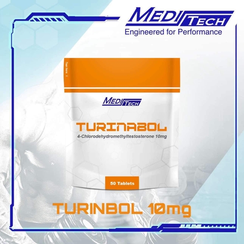 TURINABOL (4-Chlorodehydromethyltestosterone 10mg - ORAL) - Meditech