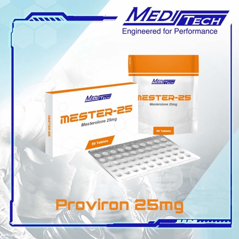 PROVIRON (Mesterolone 25mg/tab - 50tabs) - Meditech