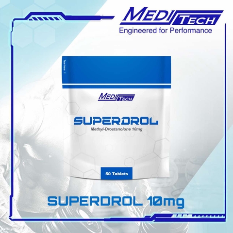 SUPERDROL (Methyl-Drostanolone 10mg - 50tab) - Meditech