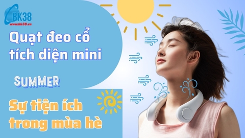 Quạt đeo cổ tích diện mini - Sự tiện ích trong mùa hè