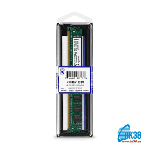 RAM Desktop KINGSTON (KVR16N11S8/4) 4GB (1x4GB) DDR3 1600MHz