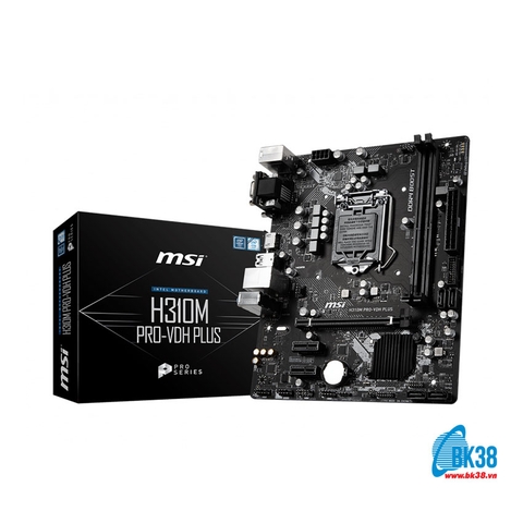 Mainboard MSI H310M PRO-VD PLUS (Intel H310, Socket 1151, m-ATX, 2 khe RAM DDR4)