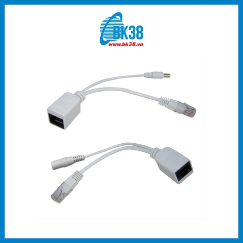 Bộ cáp tín hiệu PoE truyền tín hiệu cho Camera IP/Wifi (túi 2 chiếc)