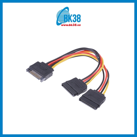 Cáp chia nguồn SATA 1 ra 2 (Chân thằng/vuông)