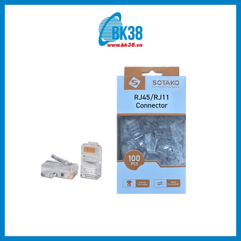Đầu bấm mạng RJ45 SOTAKO (Hộp 100 hạt)