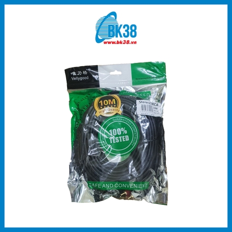 Dây loa 1 ra 2 Vellygood 10m - Đồng