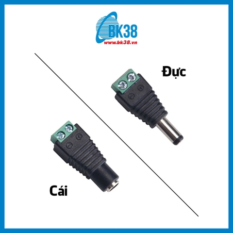 Jack DC nối nguồn đực - cái