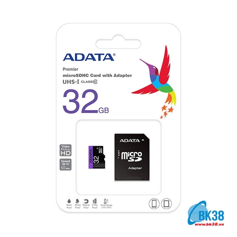 Thẻ nhớ Micro SD ADATA 32GB Class 10
