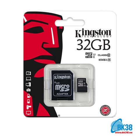 Thẻ nhớ Micro SD Kingston 32GB Class 10