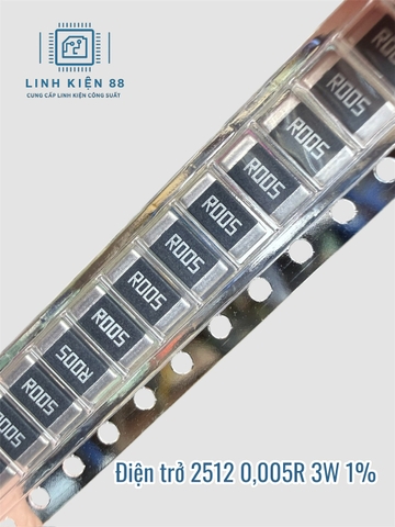 Điện trở dán 2512 0.005R R005 3W 1% mới ( dây 10 con)