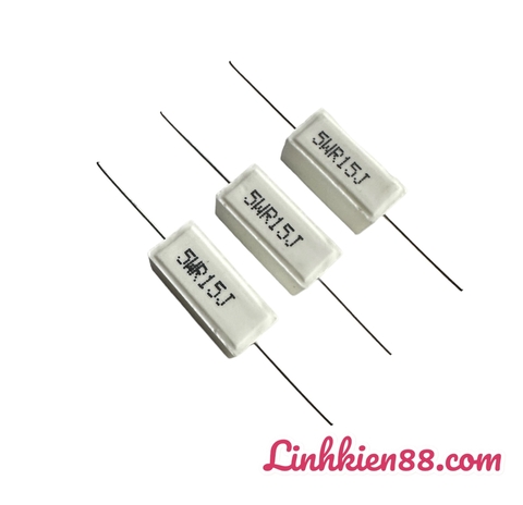 Điện trở sứ 5W 0.15R dáng nằm