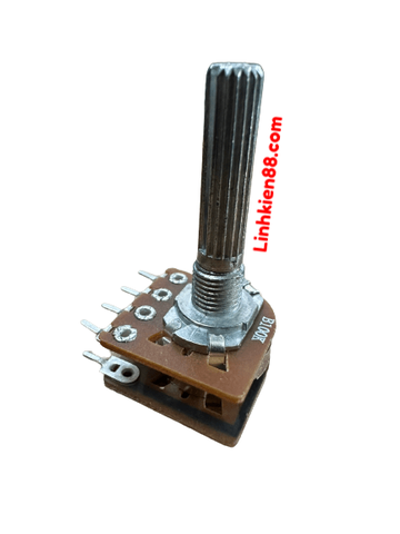 Biến trở volum triết áp đôi B100k, 100k núm dài 23mm