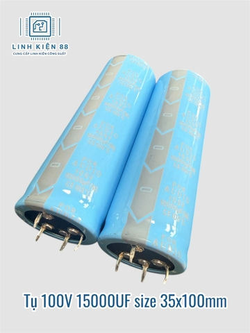 Tụ Audio Amply 100V 15000UF 35x100mm mới