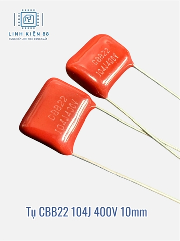 Tụ CBB 400V 104J 10mm mới