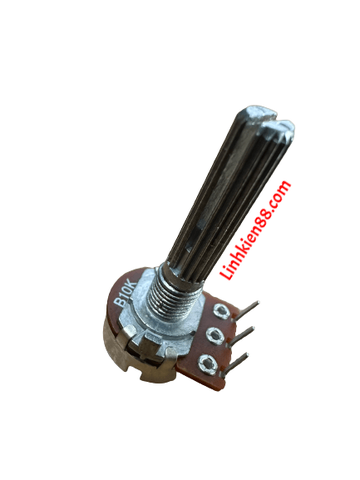 Biến trở volum triết áp đơn B10k, 10k núm dài 23mm