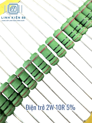 Điện trở vạch 2W 10R 5% cắm mới ( 10 con)
