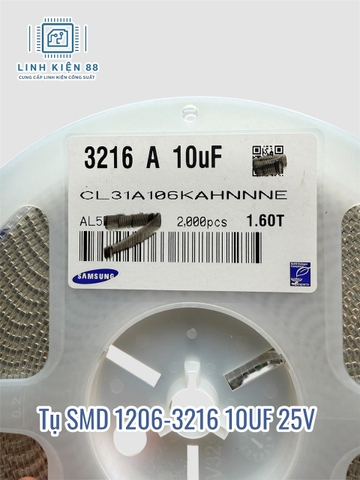 Trở dán Samsung 1206-3216 25V 10UF SMD mới ( 10 con)