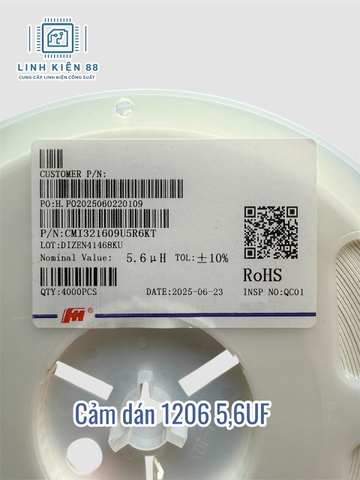 Cuộn cảm SMD 1206 5.6UH 5.6UH 10% ( dây 10 con)