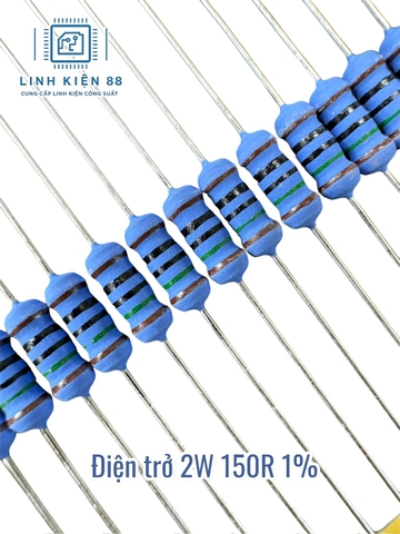Điện trở vạch 2W 150R 1% cắm mới ( 10 con)
