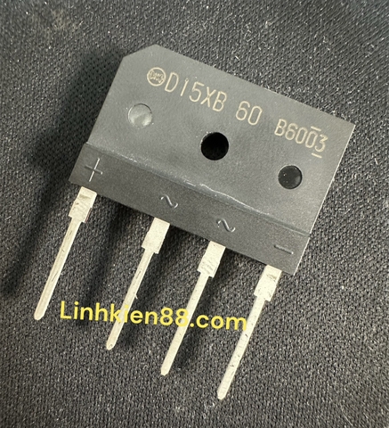 D15XB60 Diode cầu D15XB60 15X60 15A 600V mới chính hãng