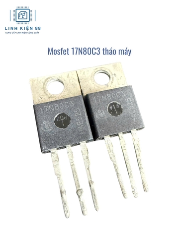 Mosfet 17N80C3 17N80 17A 800V To-220 tháo máy lưng đồng