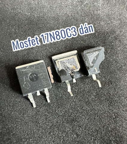 Mosfet dán 17N80C3 17A 800V mới chính hãng Infineon