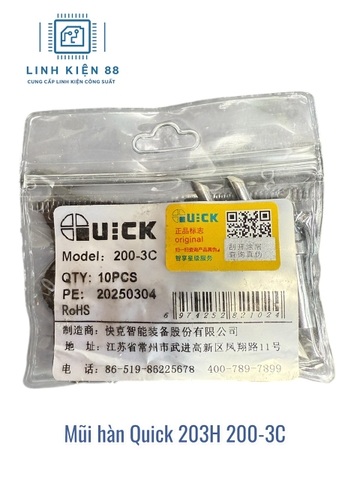 Mũi hàn Quick 203H 200-3C mới chính hãng
