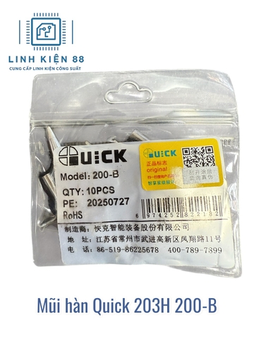Mũi hàn Quick 203H 200-B mới chính hãng