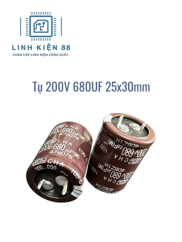 Tụ Nippon 200V 680UF 25x30mm mới
