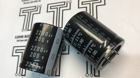 Tụ Nichicon 2200uf 200V 35x47mm ( Tháo Máy)