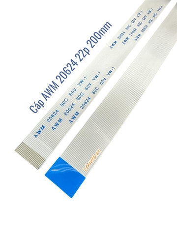 Cáp mềm FPC/FPC AWM 20624 0.5mm 22p dài 200mm cáp thuận
